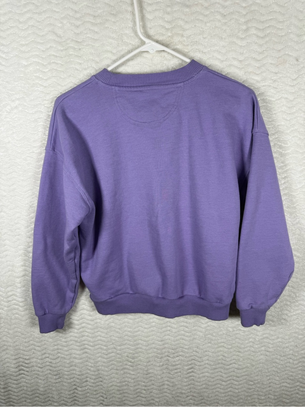 American Eagle Outfitters Purple Logo Crewneck Sweatshirt - Picture 6 of 7